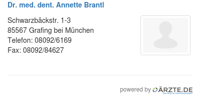 Dr med dent annette brantl