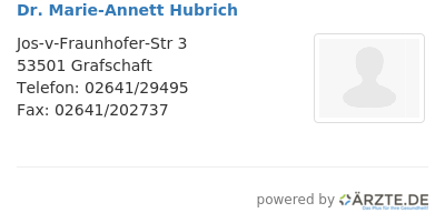 Dr marie annett hubrich