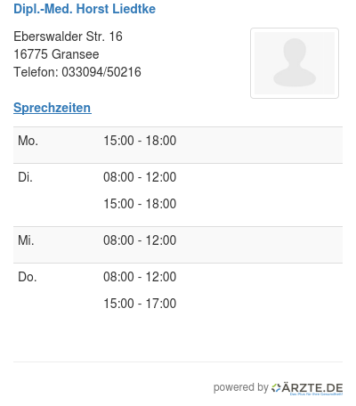Dipl med horst liedtke