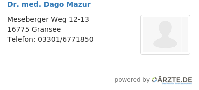Dr med dago mazur 651710