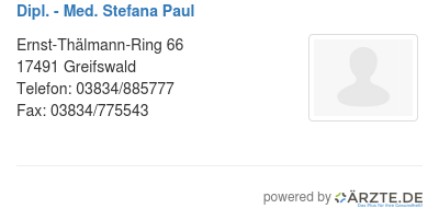 Dipl med stefana paul