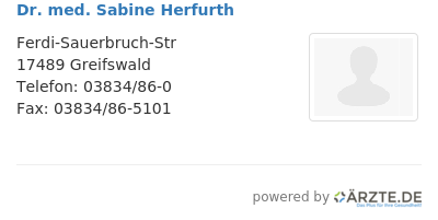 Dr med sabine herfurth