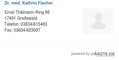 Dr med kathrin fischer