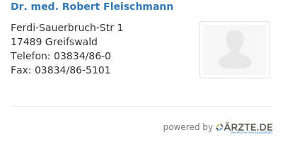 Dr med robert fleischmann