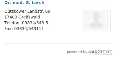 Dr med g lerch