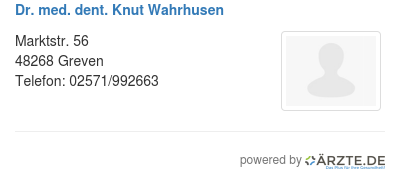 Dr med dent knut wahrhusen