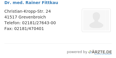 Dr med rainer fittkau