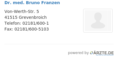 Dr med bruno franzen