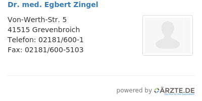 Dr med egbert zingel
