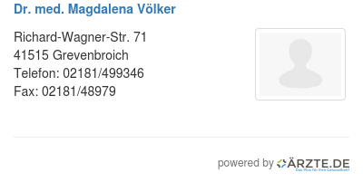 Dr med magdalena voelker