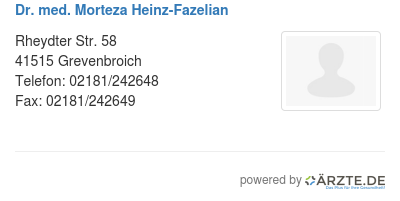 Dr med morteza heinz fazelian
