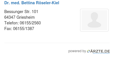 Dr med bettina roeseler kiel