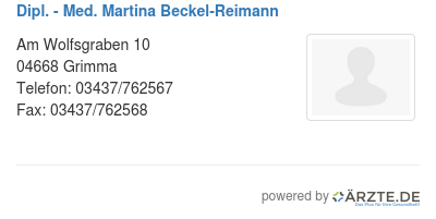 Dipl med martina beckel reimann