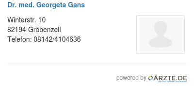 Dr med georgeta gans 289922