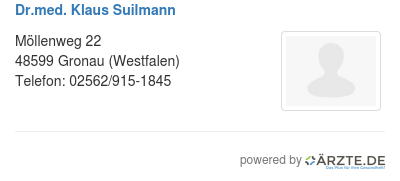 Dr med klaus suilmann