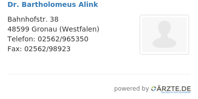 Dr bartholomeus alink
