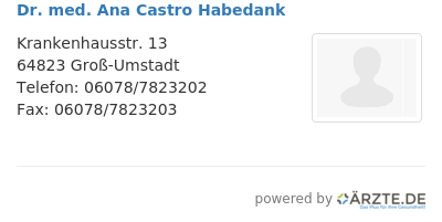 Dr med ana castro habedank