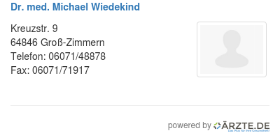 Dr med michael wiedekind