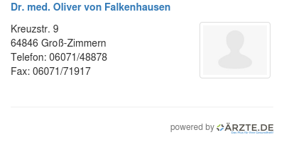 Dr med oliver von falkenhausen