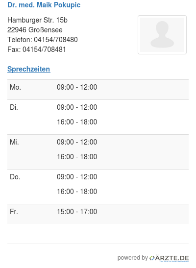 Dr med maik pokupic