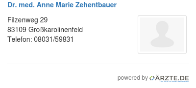 Dr med anne marie zehentbauer
