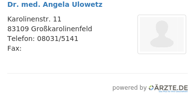 Dr med angela ulowetz