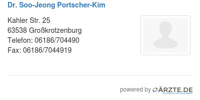 Dr soo jeong portscher kim
