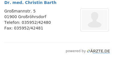 Dr med christin barth