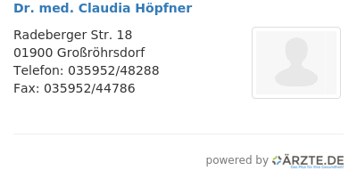 Dr med claudia hoepfner