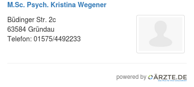 M sc psych kristina wegener
