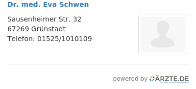 Dr med eva schwen