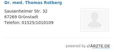 Dr med thomas rotberg