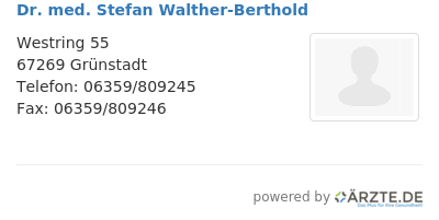 Dr med stefan walther berthold