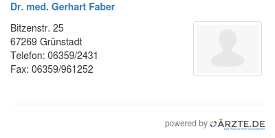 Dr med gerhart faber