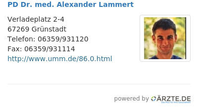 Pd dr med alexander lammert