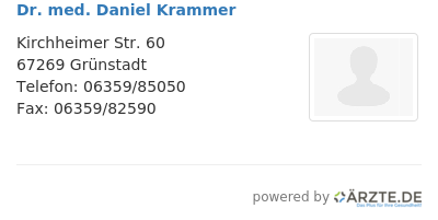 Dr med daniel krammer