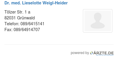 Dr med lieselotte weigl heider