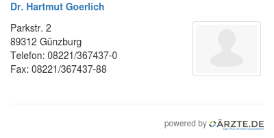 Dr hartmut goerlich