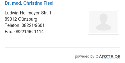 Dr med christine fisel