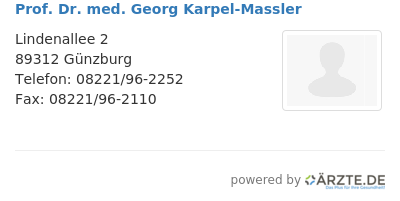 Prof dr med georg karpel massler