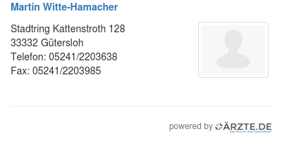 Martin witte hamacher