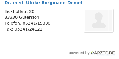 Dr med ulrike borgmann demel