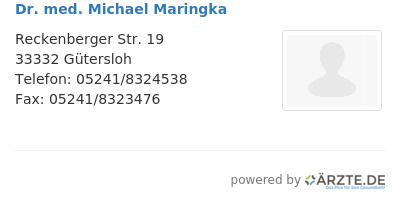 Dr med michael maringka 541091