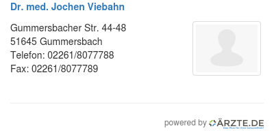 Dr med jochen viebahn