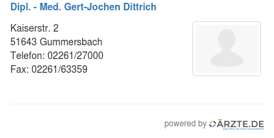 Dipl med gert jochen dittrich