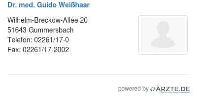 Dr med guido weisshaar