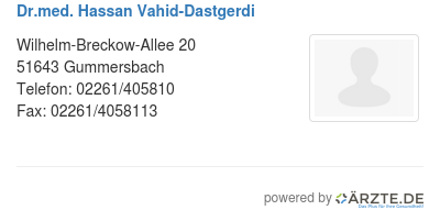 Dr med hassan vahid dastgerdi