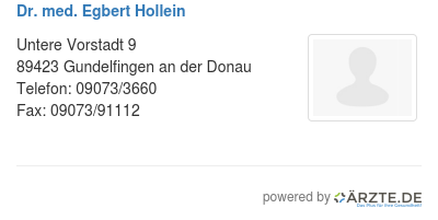 Dr med egbert hollein