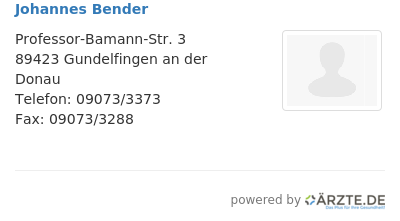 Johannes bender