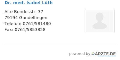 Dr med isabel lueth